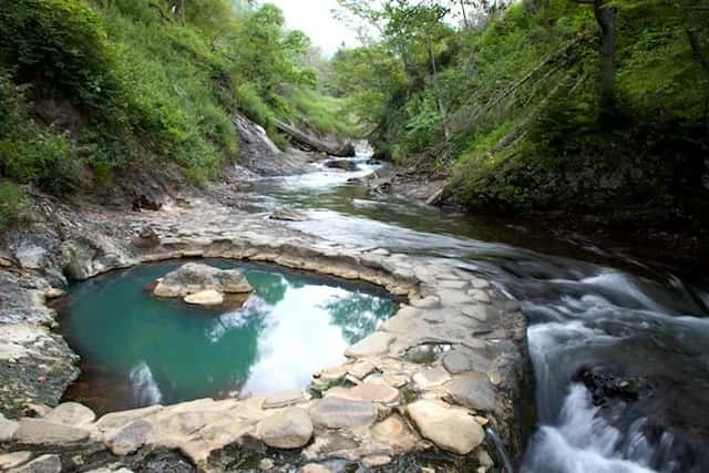 然別峡野営場 鹿の湯